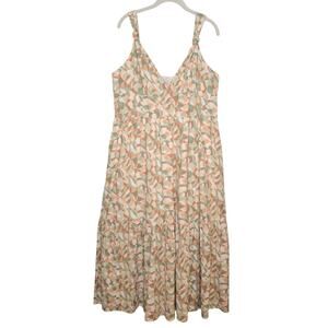 Abercrombie & Fitch Maxi Dress Women's Size‎ XL Knotted Tiered 100 Cotton Summer